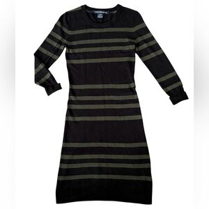 French Connection black and green striped sweater dress - 2